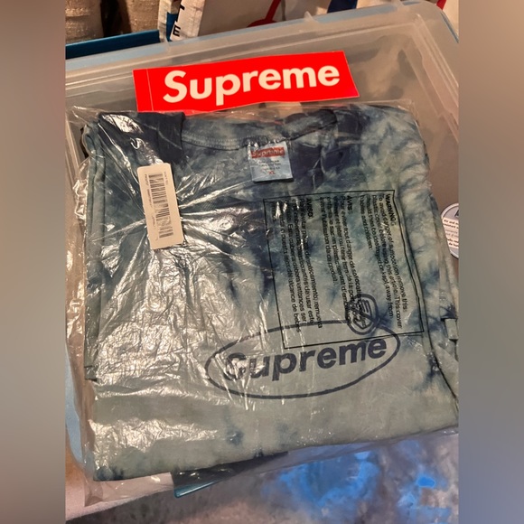 Supreme custom Tie-Dye warning tee - Picture 8 of 10